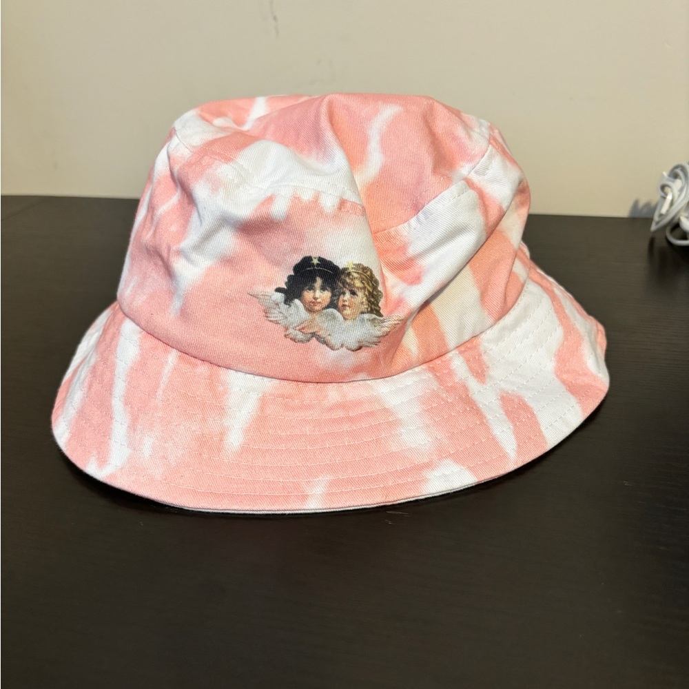 Fiorucci Pink Tie Dye Angel Bucket Hat OS